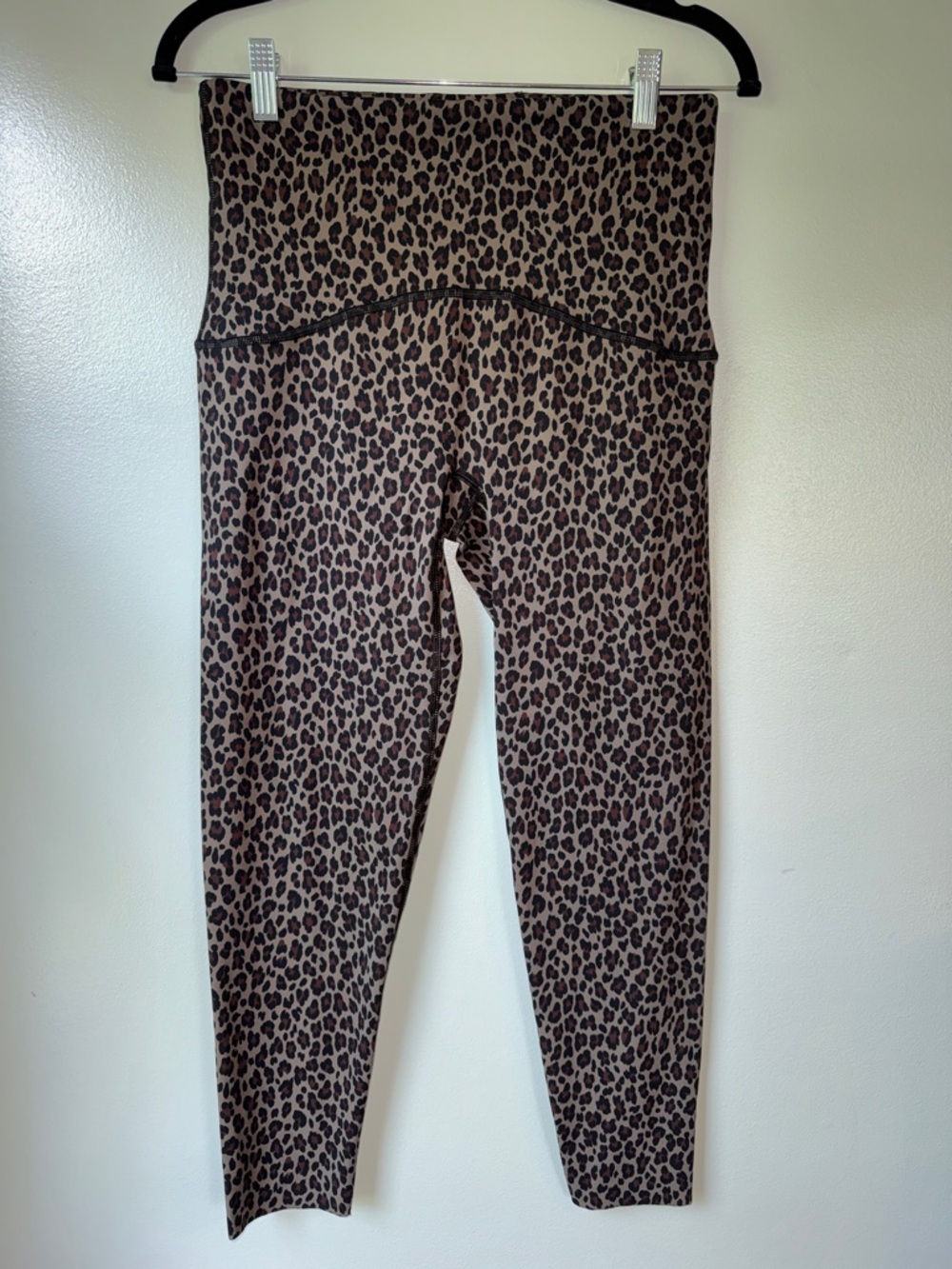 SPANX Leopard Print Shaping Leggings - Brownish burgundy/Black